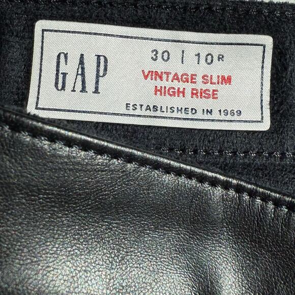 GAP Black leather pants - Picture 10 of 12